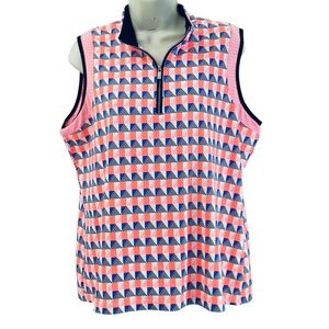 Tail Bright Geometric Golf Shirt